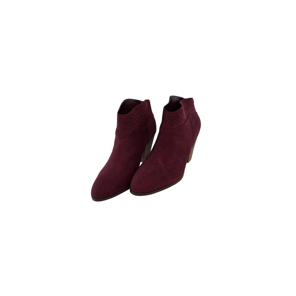 Gorgeous Women's Maroon Jackson Short Block Heeled Booties by Violet & Red | 6